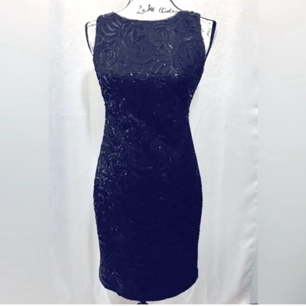 Lauren Ralph Lauren Elegant Black Sleeveless Dress-Evening SIZE 2 -Beauty!!